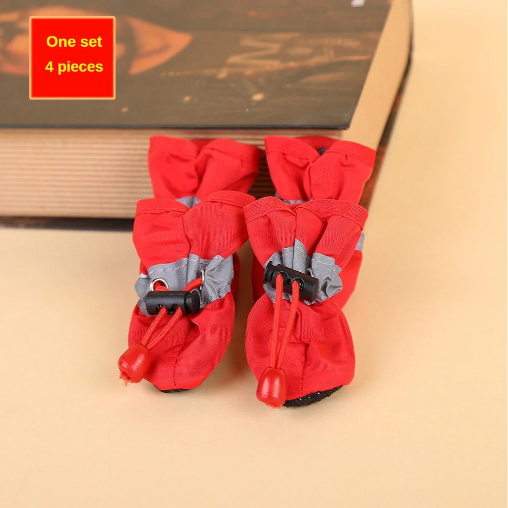 Bottines imperméables pour chien Câline & Co, lot de 4 - semelle antidérapante en détail
