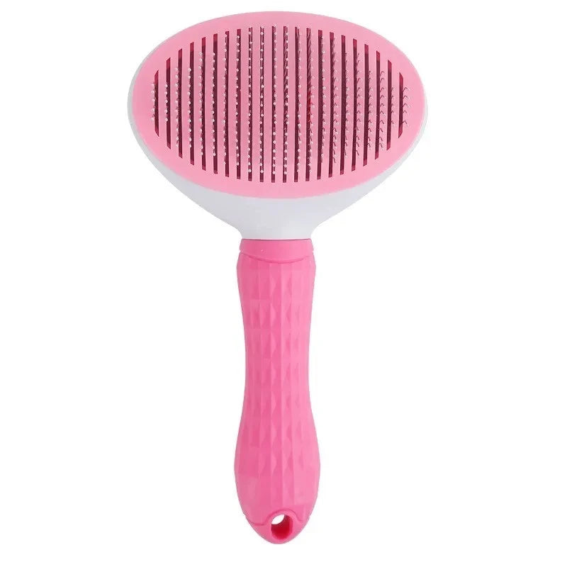 Brosse auto-nettoyante anti-poils pour chien Câline & Co - système de rétraction des poils
