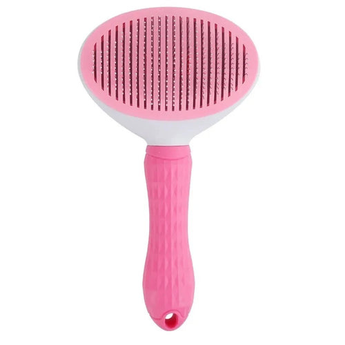 Brosse auto-nettoyante anti-poils pour chien Câline & Co - système de rétraction des poils