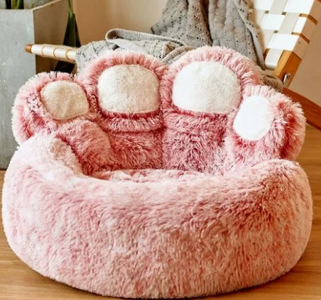 Nid douillet extra-large pour chien et chat Câline & Co - chien installé dans le nid