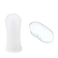 Brosse à dents doigt en silicone pour chien Câline & Co - utilisation sur un chien