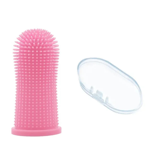 Brosse à dents doigt en silicone pour chien Câline & Co - packaging du produit