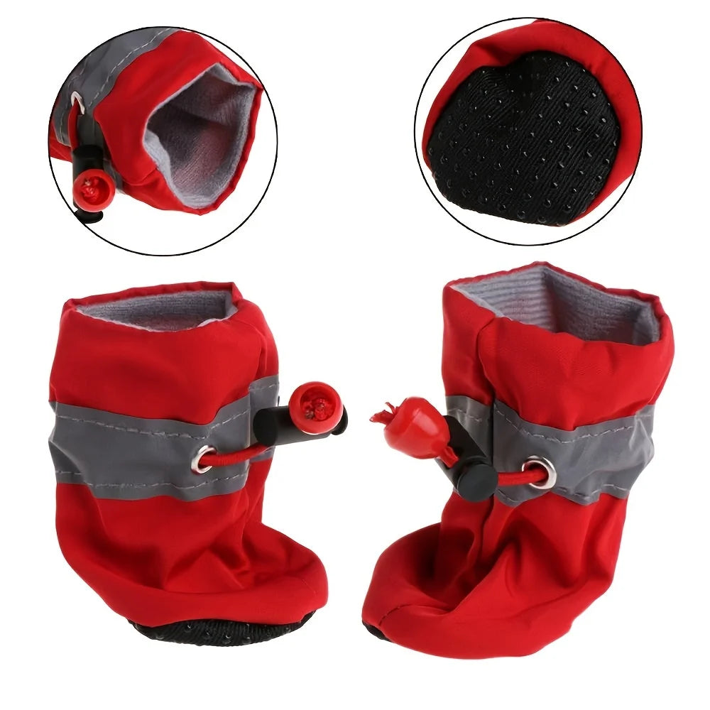 Bottines imperméables pour chien Câline & Co, lot de 4 - couleurs disponibles