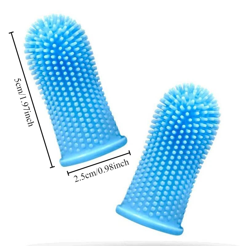 Brosse à dents doigt en silicone pour chien Câline & Co - coloris disponibles