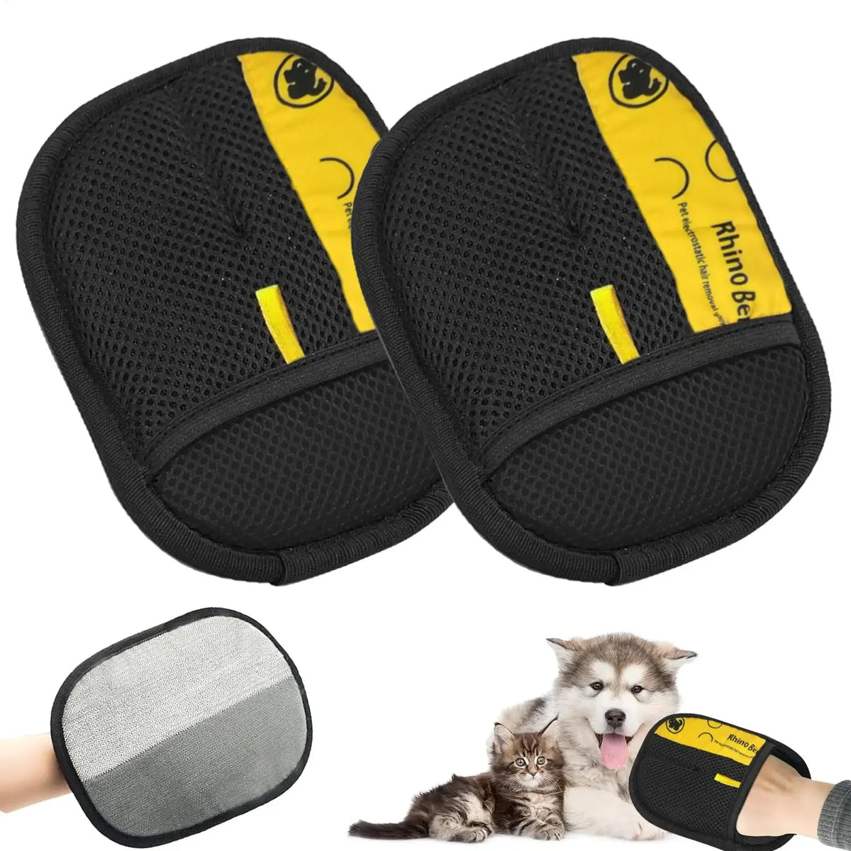 Gants anti-poils électrostatiques pour chien Câline & Co
